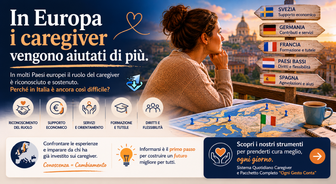 Caregiver familiari in Europa: cosa fanno meglio (e cosa può imparare l’Italia)