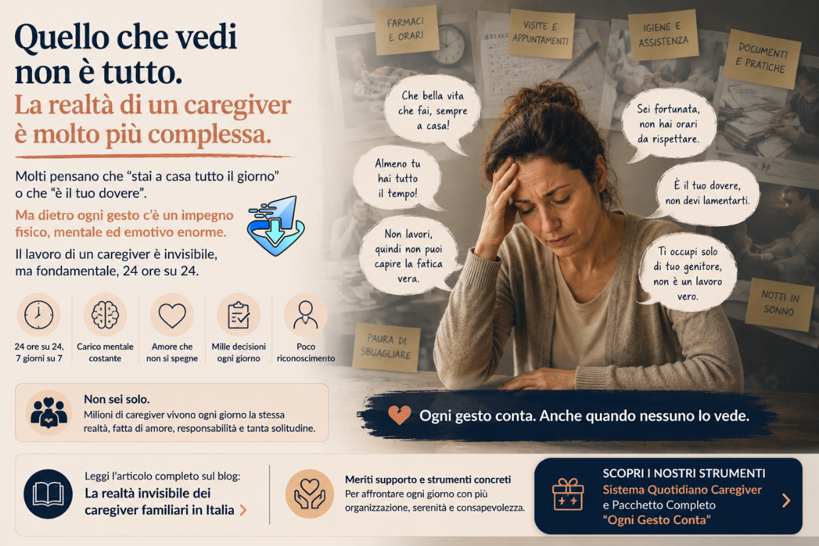 La realtà invisibile dei caregiver familiari in Italia