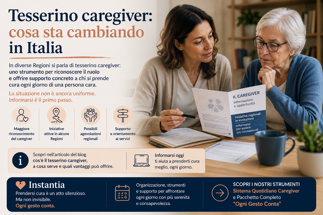 Tesserino caregiver in Italia: esiste davvero? Come ottenere il riconoscimento ufficiale