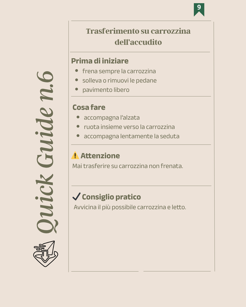 OGNI GESTO CONTA PACCHETTO  COMPLETO (Guida pratica per badanti e caregiver)  DOWNLOAD IMMEDIATO SULLA TUA E-MAIL