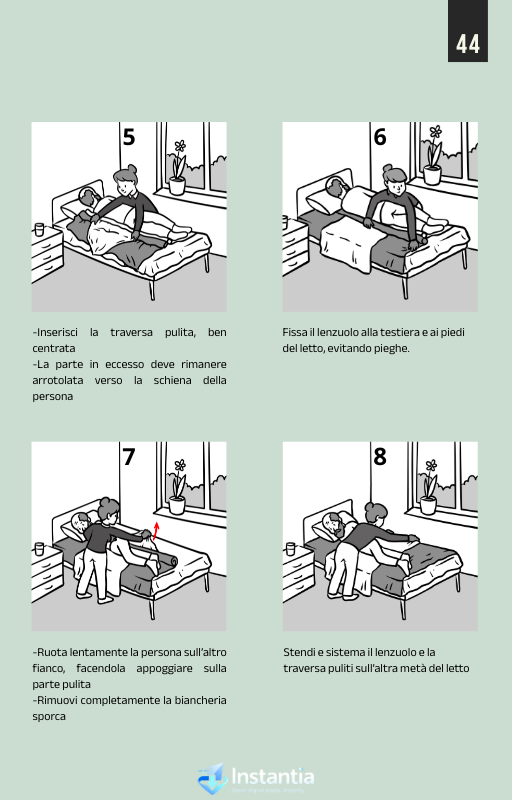 Immagini illustrative cambio lenzuola | Instantia